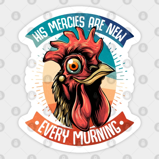 His Mercies are New Every Morning Sticker by TreehouseDesigns